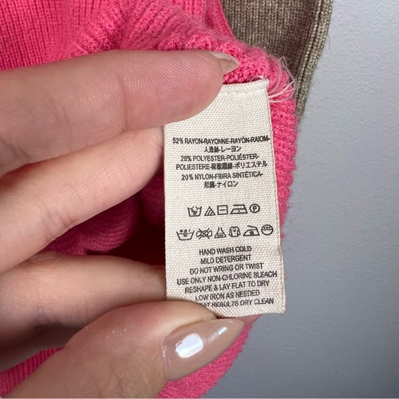 Free People Oversized Colorblock Turtleneck Sweater - XS - Picture 5 of 9